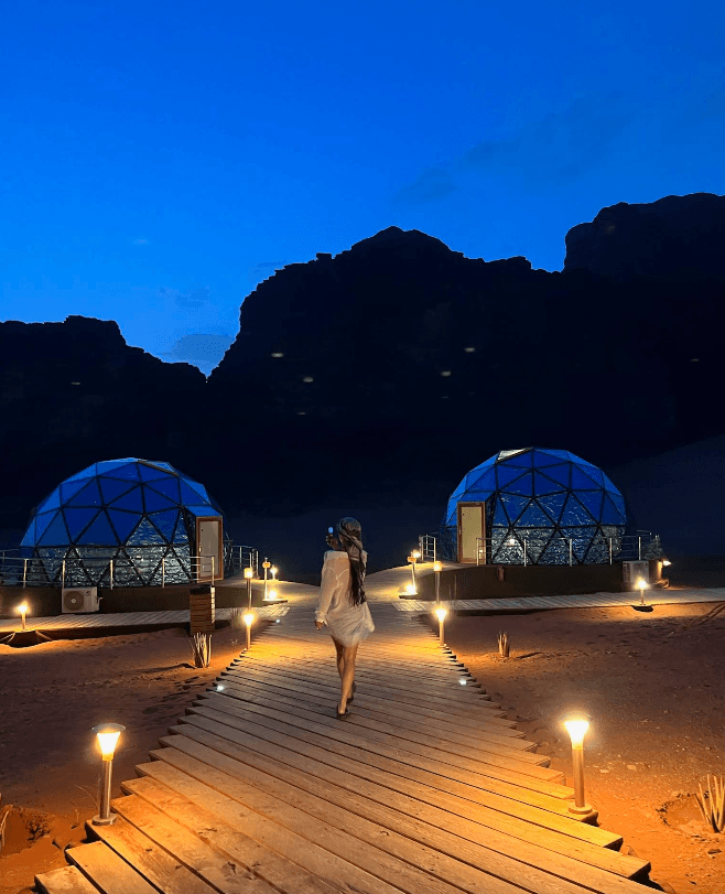 Luxury desert accommodation in Wadi Rum
